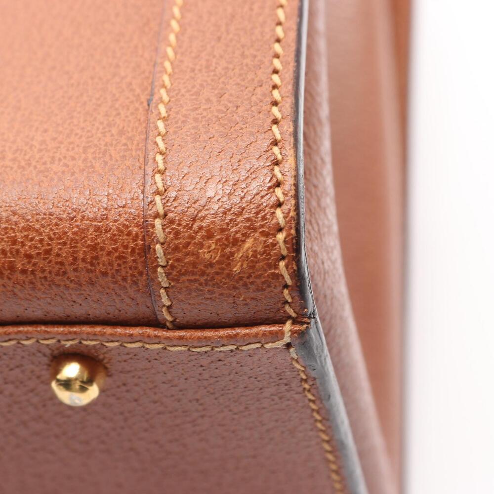 Gucci Bamboo Leather Handbag Brown - Picture 8 of 9
